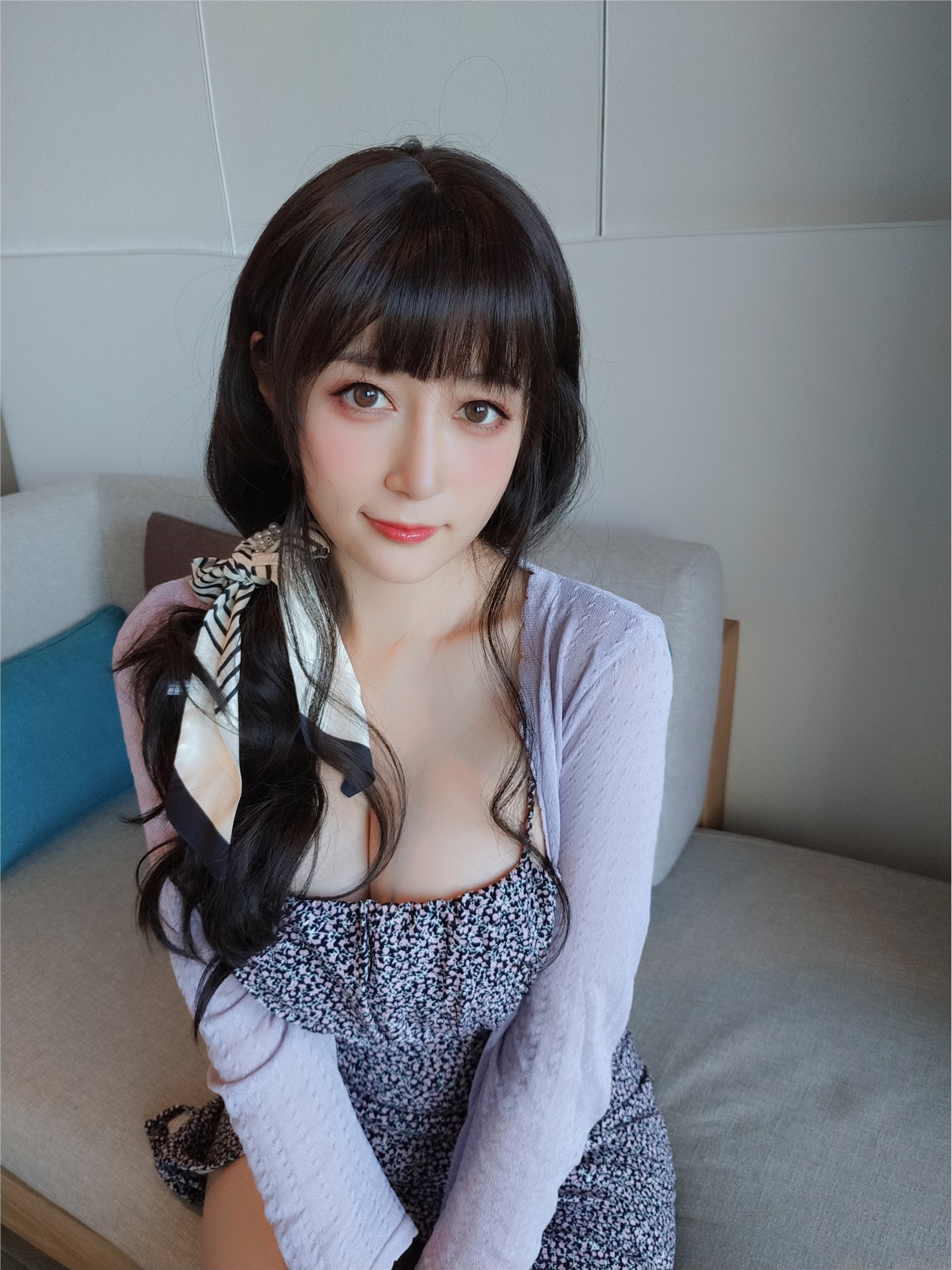 Miss Coser, Silver 81 NO.097 Home Floral Dress(3)